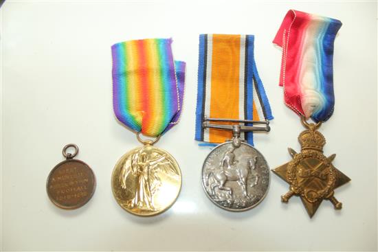 Cpl Murchie- 1 scots rifle and pr RAF medals and RAF wangs badge, football medal